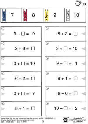 Mit Plus und Minus durch den Zahlenraum bis 10 - Heiner M&uuml;ller