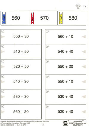 Einfaches Addieren und Subtrahieren im ZR bis 1000 - Heiner M&uuml;ller