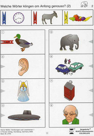 Vorübungen zum Lesenlernen 1