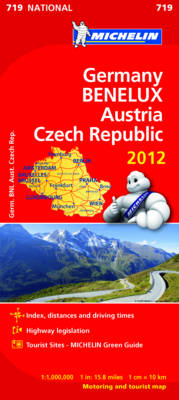 Germany, Benelux, Austria, Czech Republic 2012 National Map 719