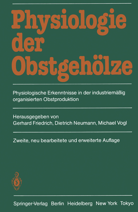 Physiologie der Obstgeh&ouml;lze - 
