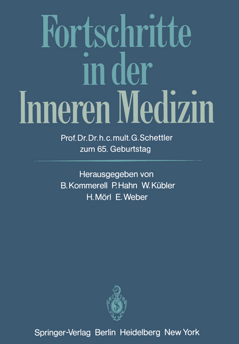 Fortschritte in der Inneren Medizin - 