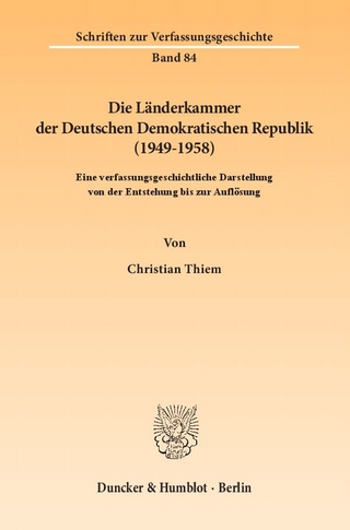 Die Länderkammer der Deutschen Demokratischen Republik (1949–1958).