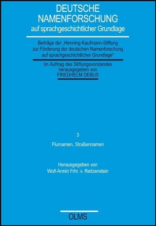 Flurnamen, Straßennamen