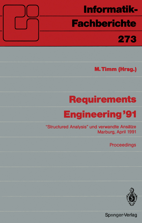 Requirements Engineering ’91 - 