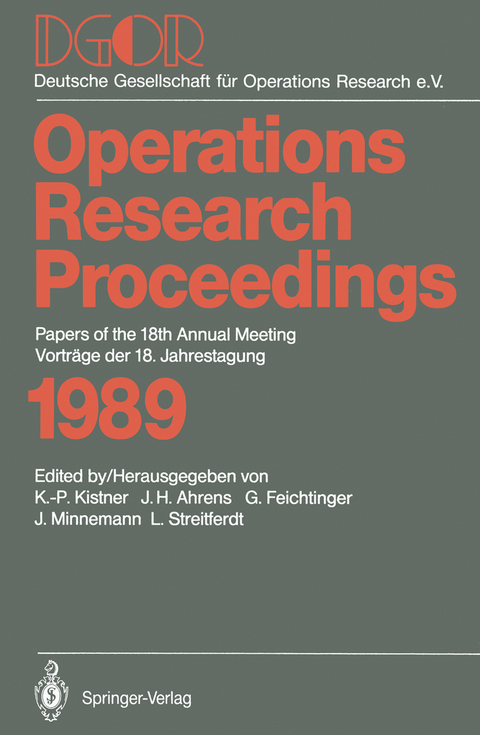 Papers of the 18th Annual Meeting / Vortr&auml;ge der 18. Jahrestagung - 