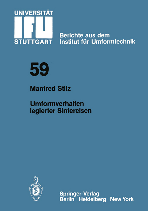 Umformverhalten legierter Sintereisen - M. Stilz