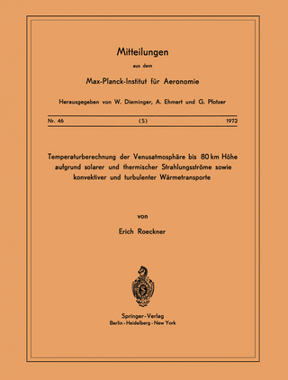Temperaturberechnung der Venusatmosphäre bis 80 km Höhe aufgrund Solarer und Thermischer Strahlungsströme Sowie Konvektiver und Turbulenter Wärmetransporte