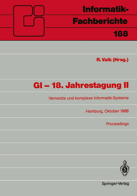 GI &mdash; 18. Jahrestagung II - 