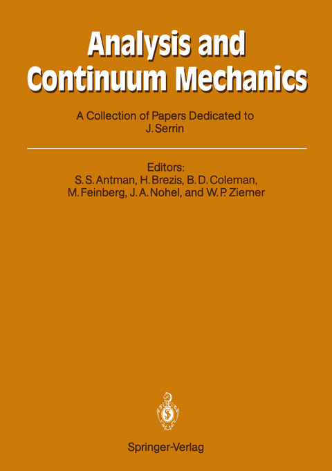 Analysis and Continuum Mechanics - 