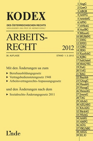 KODEX Arbeitsrecht 2012