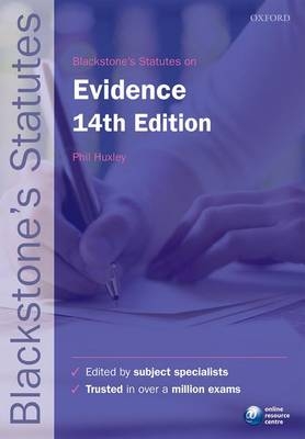 Blackstone's Statutes on Evidence - 