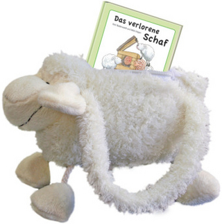 Das verlorene Schaf, m. Schäfchen-Stofftasche
