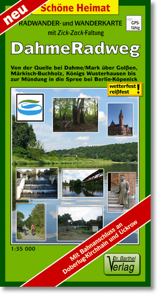 Radwander- und Wanderkarte Dahme-Radweg