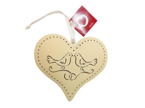 Dekoherz aus Metall (creme)