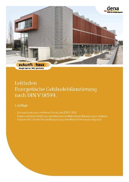 Leitfaden Energetische Geb&auml;udebilanzierung nach DIN V 18599