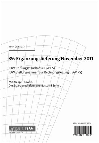 IDW Prüfungsstandards (IDW PS) IDW Stellungnahmen zur Rechnungslegung (IDW RS)