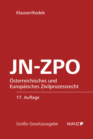 JN-ZPO Jurisdiktionsnorm und Zivilprozessordnung - 