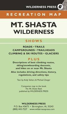 MAP Mount Shasta Wilderness Recreation