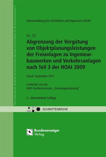Abgrenzung der Verg&uuml;tung von Objektplanungsleistungen nach Teil 3 der HOAI 2009