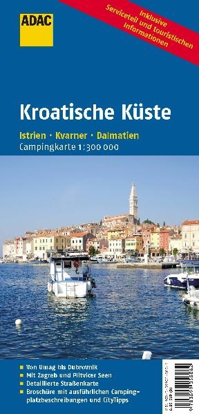 ADAC Campingkarte Kroatische K&uuml;ste