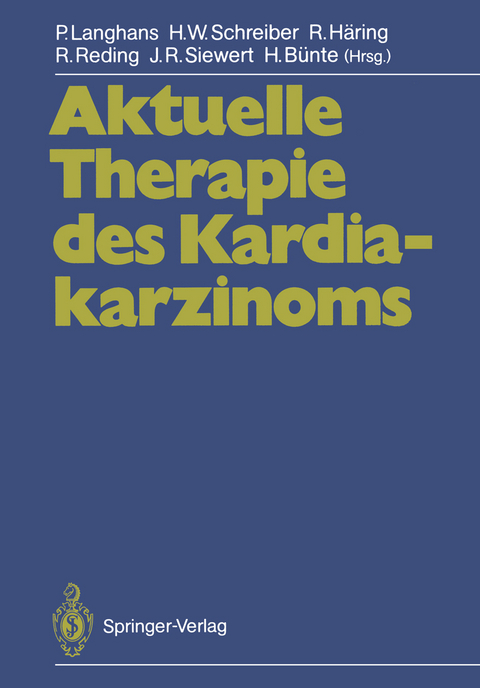 Aktuelle Therapie des Kardiakarzinoms - 