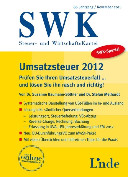 SWK-Spezial Umsatzsteuer 2012 - Susanne Baumann-S&ouml;llner, Stefan Melhardt