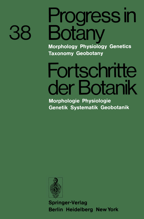 Progress in Botany / Fortschritte der Botanik - Heinz Ellenberg, Karl Esser, Hermann Merxm&uuml;ller, Eberhard Schnepf, Hubert Ziegler