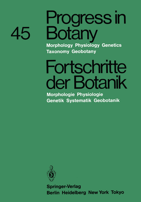 Progress in Botany / Fortschritte der Botanik - Karl Esser, Klaus Kubitzki, Michael Runge, Eberhard Schnepf, Hubert Ziegler