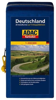 ADAC Stra&szlig;enKarte Deutschland in Kartentasche