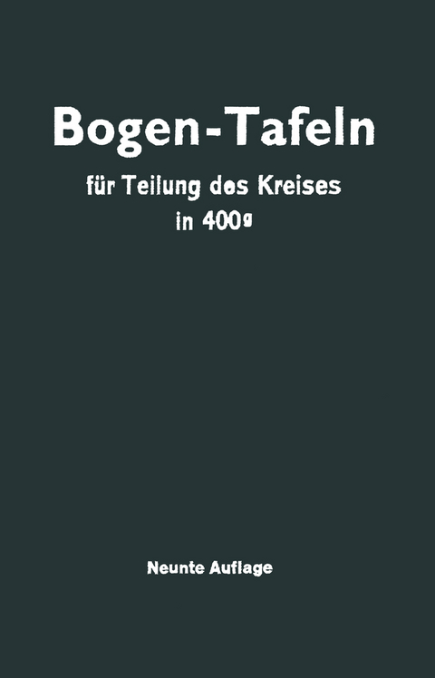 Taschenbuch zum Abstecken von Kreisbogen - Max Höfer