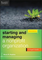 Starting and Managing a Nonprofit Organization - Bruce R. Hopkins