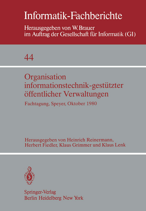 Organisation informationstechnik-gest&uuml;tzter &ouml;ffentlicher Verwaltungen - 