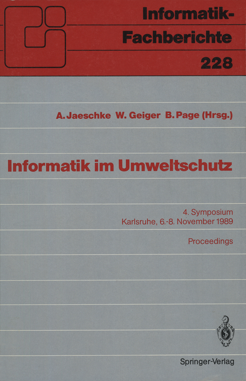 Informatik im Umweltschutz - 