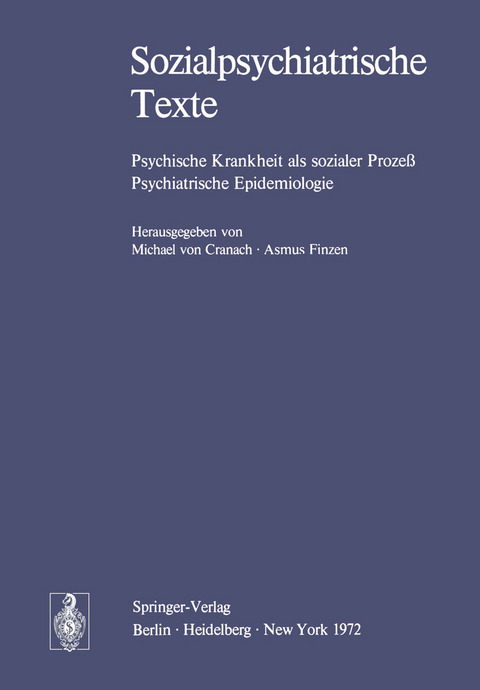 Sozialpsychiatrische Texte - 