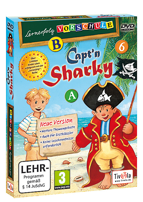 Lernerfolg Vorschule, Capt'n Sharky, DVD-ROM
