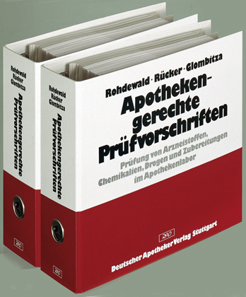 Apothekengerechte Pr&uuml;fvorschriften - Peter Rohdewald, Gerhard R&uuml;cker, Karl-Werner Glombitza, J&ouml;rg Breitkreuz, Marcus Hubert
