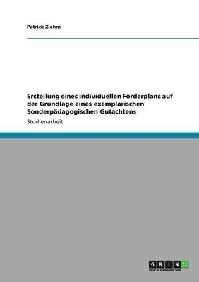Erstellung eines individuellen F&Atilde;&para;rderplans auf der Grundlage eines exemplarischen Sonderp&Atilde;&curren;dagogischen Gutachtens - Patrick Ziehm