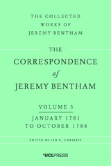 Correspondence of Jeremy Bentham, Volume 3 -  Jeremy Bentham