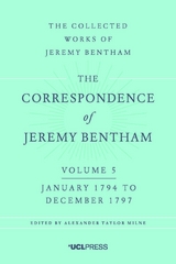 Correspondence of Jeremy Bentham, Volume 5 -  Jeremy Bentham