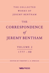 Correspondence of Jeremy Bentham, Volume 2 -  Jeremy Bentham