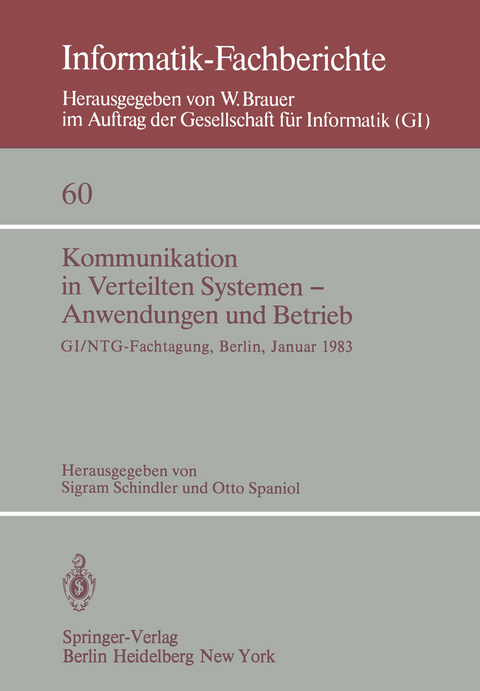 Kommunikation in Verteilten Systemen — Anwendungen und Betrieb - 