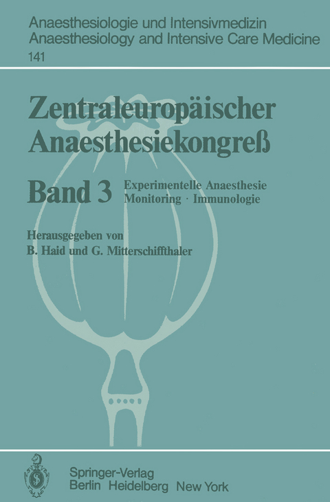 Zentraleurop&auml;ischer Anaesthesiekongre&szlig; - 