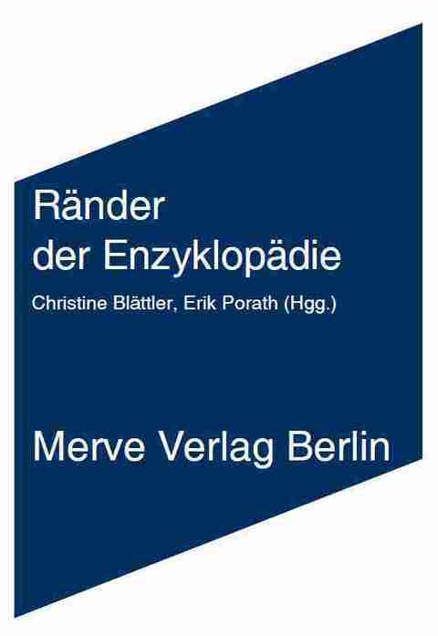 R&auml;nder der Enzyklop&auml;die - Karlheinz Barck, Bernhard Dotzler, Anselm Haverkamp