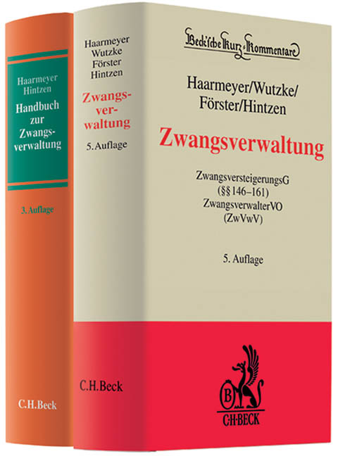 Kombination Haarmeyer/Hintzen, Zwangsverwaltung (6. Aufl.) + Haarmeyer/Hintzen, Handbuch zur Zwangsverwaltung (3. Aufl.)