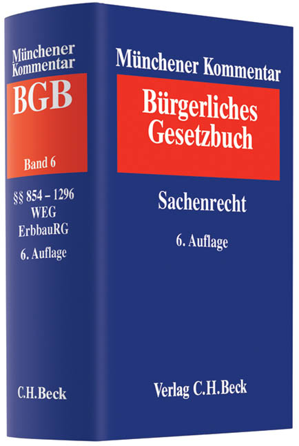 M&uuml;nchener Kommentar zum B&uuml;rgerlichen Gesetzbuch - 
