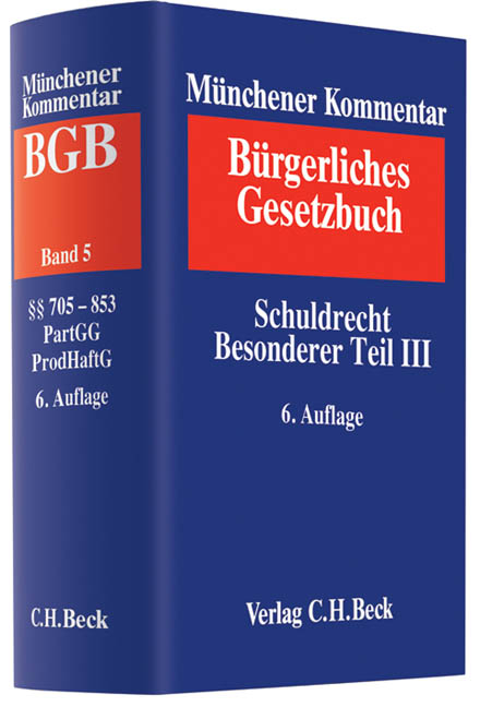 M&uuml;nchener Kommentar zum B&uuml;rgerlichen Gesetzbuch - 