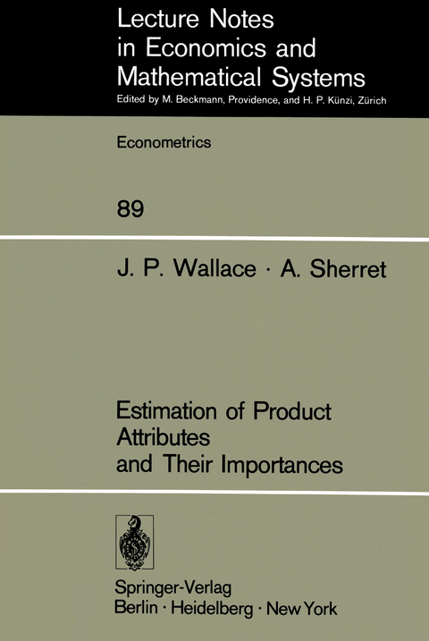 Estimation of Product Attributes and Their Importances - J. P. Wallace, A. Sherret