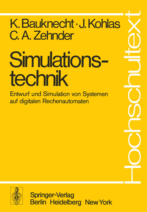 Simulationstechnik - K. Bauknecht, J. Kohlas, C.A. Zehnder