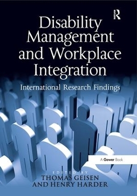 Disability Management and Workplace Integration - Henry G. Harder